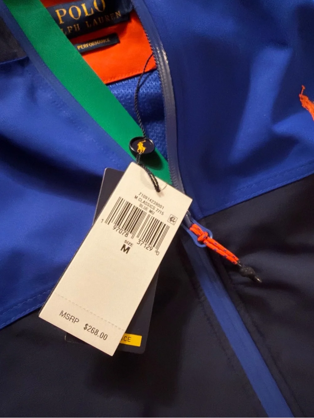 Ralph Lauren colorblock raincoat